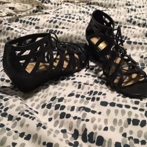 Lace up gladiator sandals